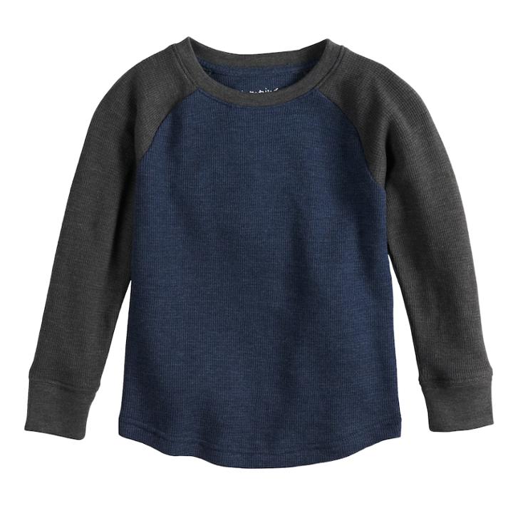 Toddler Boy Jumping Beans&reg; Thermal Raglan Top, Size: 3t, Dark Blue