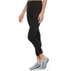 Juniors' Eye Candy Lace-up High-waisted Leggings, Teens, Size: Medium, Black