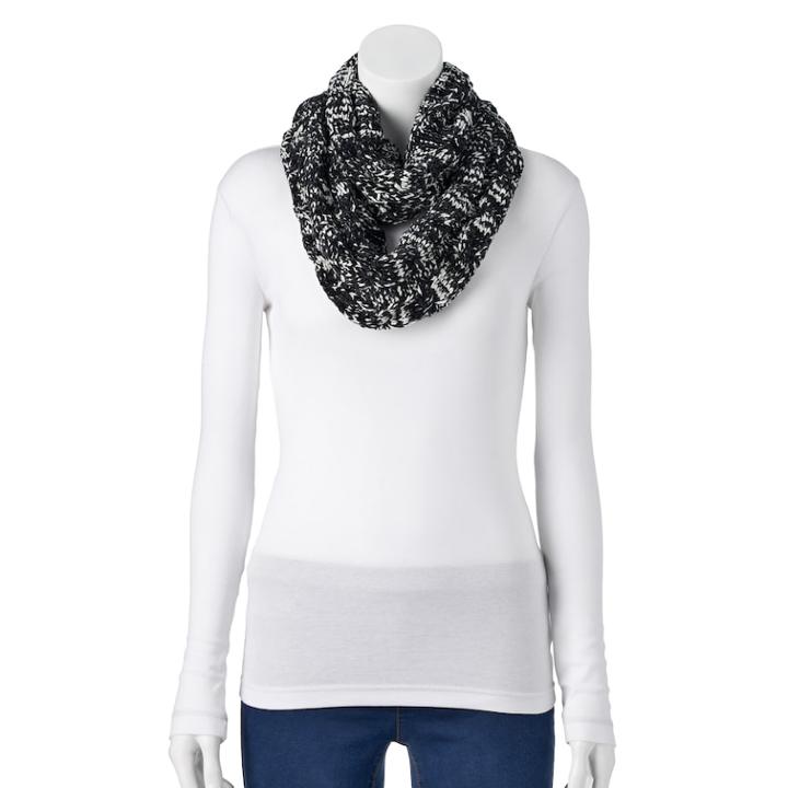 Women's Sonoma Goods For Life™ Cable-knit Chenille Infinity Scarf, Oxford