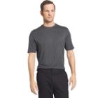 Big & Tall Van Heusen Classic-fit Slubbed Mock-layer Crewneck Tee, Men's, Size: 4xb, Black