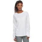 Women's Tek Gear&reg; Raglan Long Sleeve Tee, Size: Medium, White