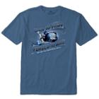 Men's Newport Blue Born To Fish Forced To Work Tee, Size: Medium, Med Blue