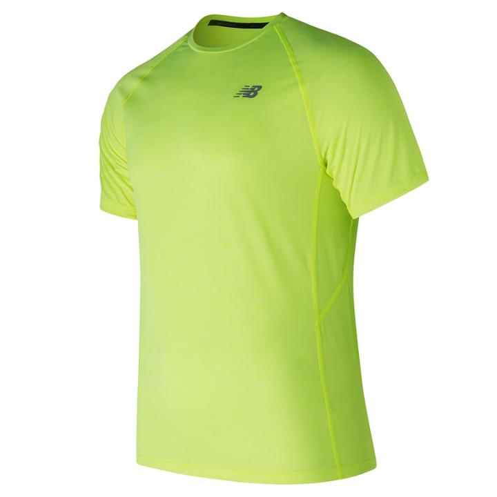 Men's New Balance Tenacity Tee, Size: Small, Lt Yellow