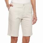 Women's Caribbean Joe Skimmer Shorts, Size: 6, Dark Beige