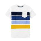 Boys 4-12 Oshkosh B'gosh&reg; Striped Slubbed Pocket Tee, Size: 7, White Stripe