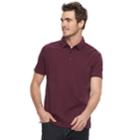 Men's Apt. 9&reg; Regular-fit Soft Touch Stretch Interlock Polo, Size: Xl, Dark Red