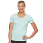 Women's Fila Sport&reg; Space-dyed Short Sleeve Tee, Size: Medium, Light Blue