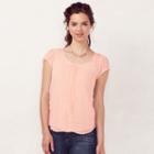Women's Lc Lauren Conrad Swiss Dot Top, Size: Xs, Brt Pink