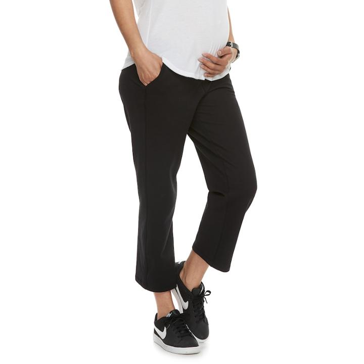 Maternity A:glow Lounge Capris, Women's, Size: Xl-mat, Black