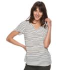 Women's Elle&trade; Chiffon High-low Hem Top, Size: Large, White