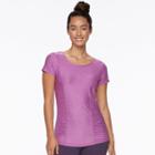 Women's Gaiam Energy Yoga Tee, Size: Xl, Dark Grey