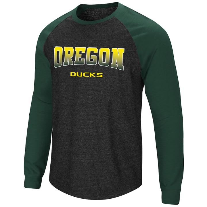 Men's Oregon Ducks Hybrid Ii Tee, Size: Small, Light Grey