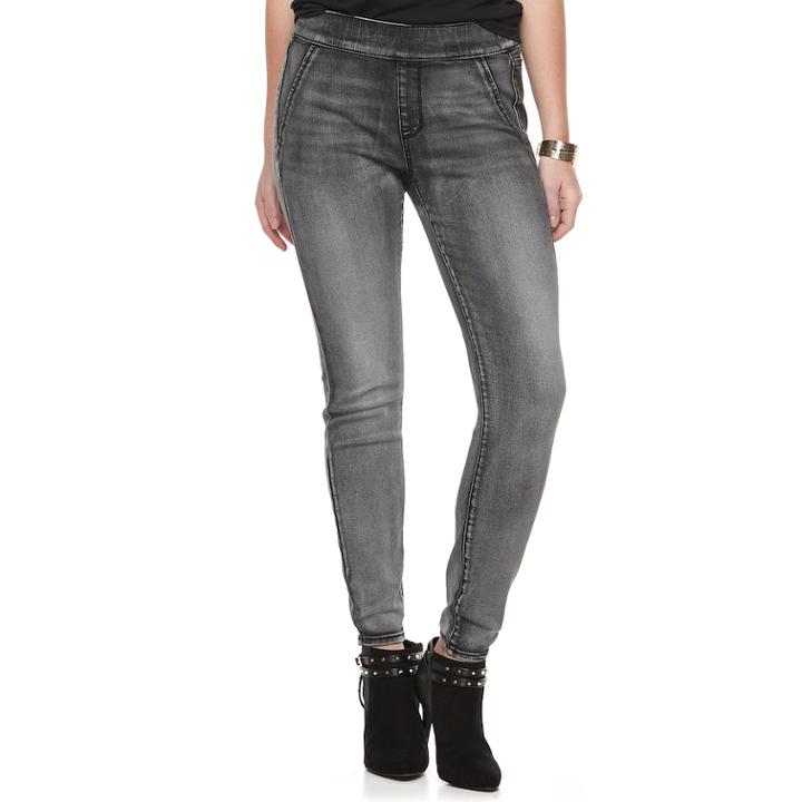 Women's Apt. 9&reg; Pull-on Skinny Jeans, Size: 12, Blue