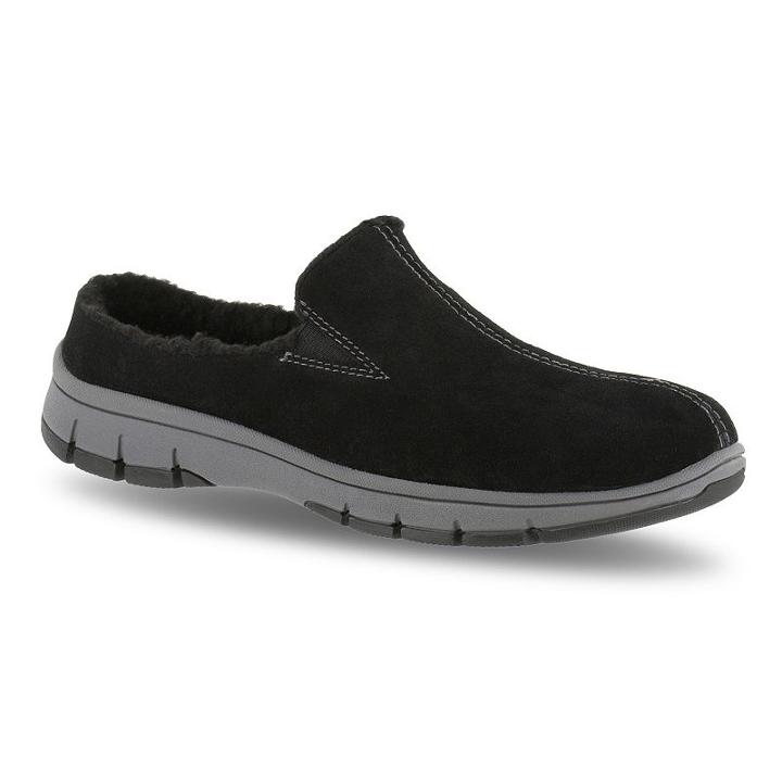 Easy Street Kana Women's Suede Clogs, Size: Medium (10), Grey (charcoal)