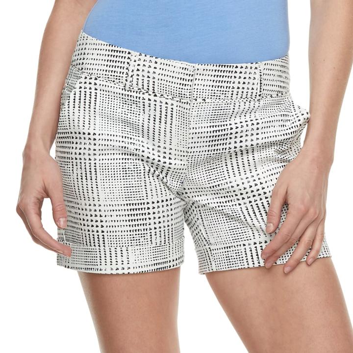 Women's Apt. 9&reg; Torie Cuffed Shorts, Size: 6, Natural