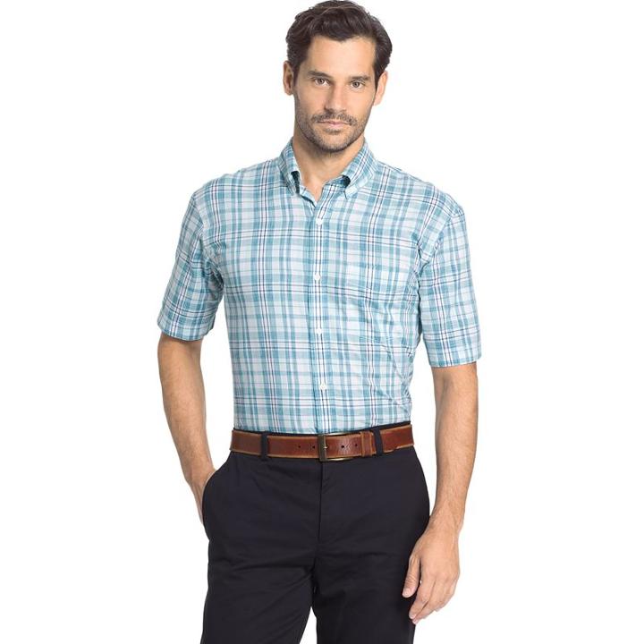 Big & Tall Arrow Coastal Cove Classic-fit Plaid Button-down Shirt, Men's, Size: 4xb, Blue Other