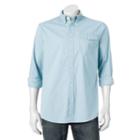 Men's Sonoma Goods For Life&trade; Flexwear Modern-fit Stretch 1-pocket Button-down Shirt, Size: Medium, Med Blue