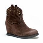 Muk Luks Talia Women's Hidden Wedge Boots, Girl's, Size: 6, Brown
