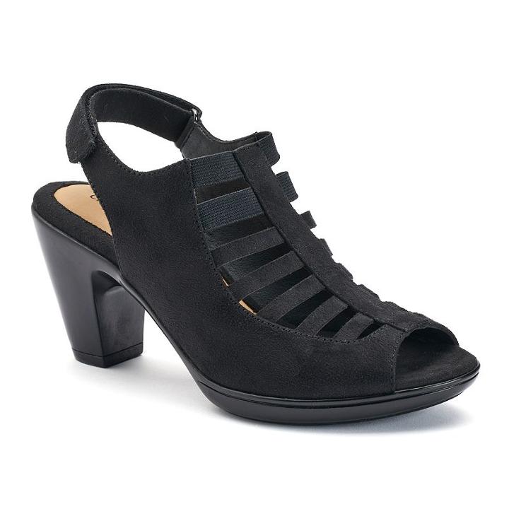 Croft & Barrow&reg; Women's Caged High Heels, Size: 8.5, Black