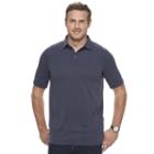 Big & Tall Croft & Barrow&reg; Classic-fit Slubbed Outdoor Performance Polo, Men's, Size: 3xb, Blue