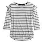 Girls 7-16 So&reg; Ruffle Sleeve Top, Size: 12, White