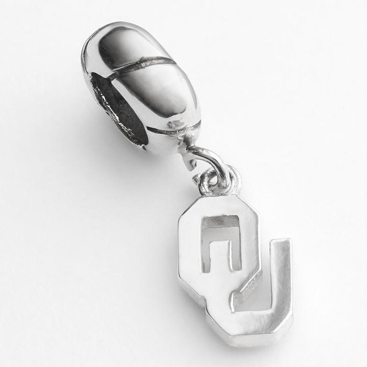 Dayna U Oklahoma Sooners Sterling Silver Logo Charm, Women's, Grey
