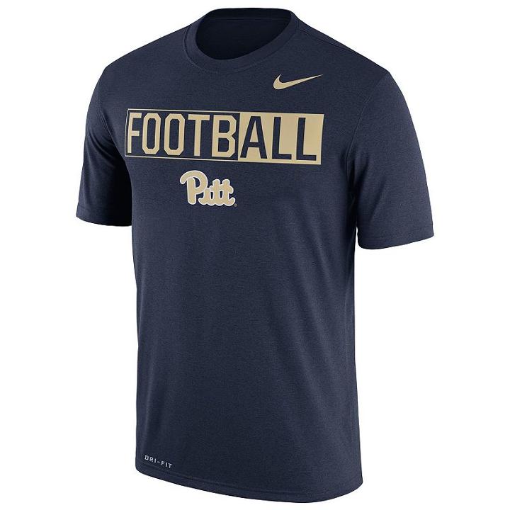 Men's Nike Pitt Panthers Dri-fit Football Tee, Size: Medium, Multicolor