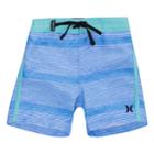 Baby Boy Hurley Shoreline Striped Board Shorts, Size: 24 Months, Turquoise/blue (turq/aqua)