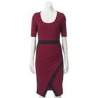 Almost Famous, Juniors' Colorblock Sheath Dress, Girl's, Size: Xl, Brt Purple