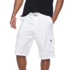 Men's Rawx Regular-fit Belted Cargo Shorts, Size: 38, White