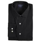 Men's Croft & Barrow&reg; Slim-fit Easy-care Spread-collar Dress Shirt, Size: 17.5-34/35, Black