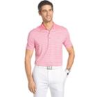 Men's Izod Classic-fit Striped Stretch Performance Golf Polo, Size: Large, Pink