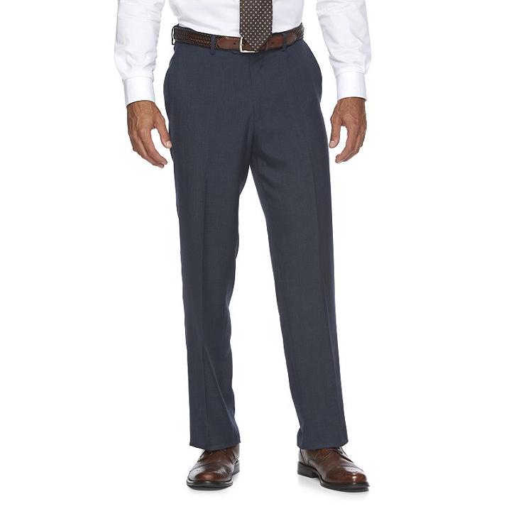 Big & Tall Croft & Barrow&reg; True Comfort Classic-fit Opticool Dress Pants, Men's, Size: 50x32, Med Blue