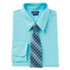 Men's Croft & Barrow&reg; Classic-fit Dress Shirt & Tie Set, Size: L-36/37, Med Blue