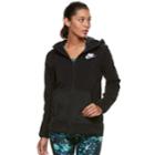 Women's Nike Sportswear Hooded Zip-up Jacket, Size: Small, Grey (charcoal)