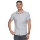 Men's Marc Anthony Slim-fit Stretch Woven Button-down Shirt, Size: Medium, White