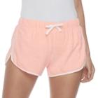 Juniors' So&reg; Slubbed Dolphin-hem Shorts, Size: Xl, Brt Orange
