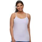 Juniors' Plus Size So&reg; Satin-trim Camisole, Teens, Size: 2xl, Med Purple