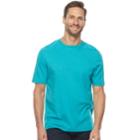 Men's Croft & Barrow&reg; Classic-fit Solid Performance Crewneck Tee, Size: Large, Turquoise/blue (turq/aqua)