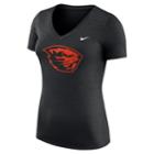 Women's Nike Oregon State Beavers Dri-fit Touch Tee, Size: Small, Black