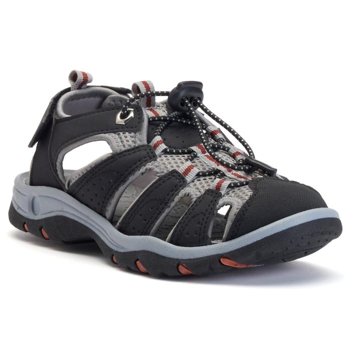 Itasca West Lake Boys' Sandals, Size: 4, Black