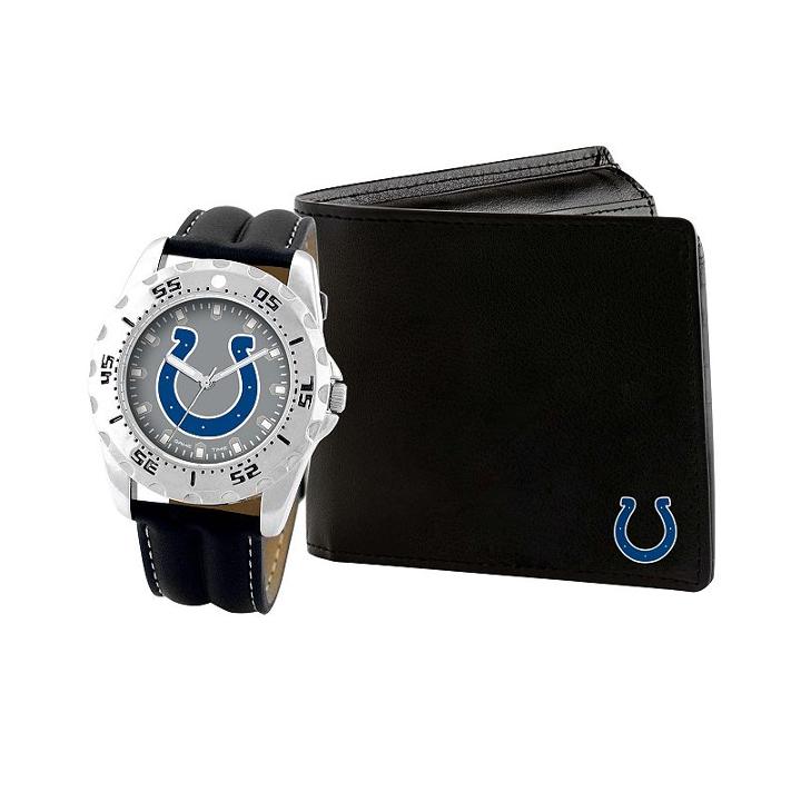 Men's Game Time Indianapolis Colts Watch & Wallet Set - Black