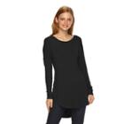 Women's Apt. 9&reg; Drop-shoulder Tunic, Size: Small, Black