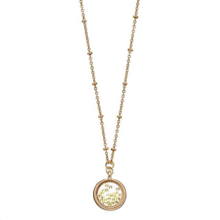 Lc Lauren Conrad Birthstone Shaker Pendant Necklace, Women's, Yellow