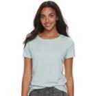 Women's Sonoma Goods For Life&trade; Essential Crewneck Tee, Size: Xs, Light Blue