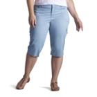 Plus Size Lee Edy Skimmer Capris, Women's, Size: 25 - Regular, Light Blue
