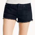 Women's Levi's 501 Ripped Jean Shorts, Size: 5/27, Dark Blue