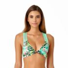 Juniors' California Sunshine Palm Party Bikini Top, Women's, Size: Small
