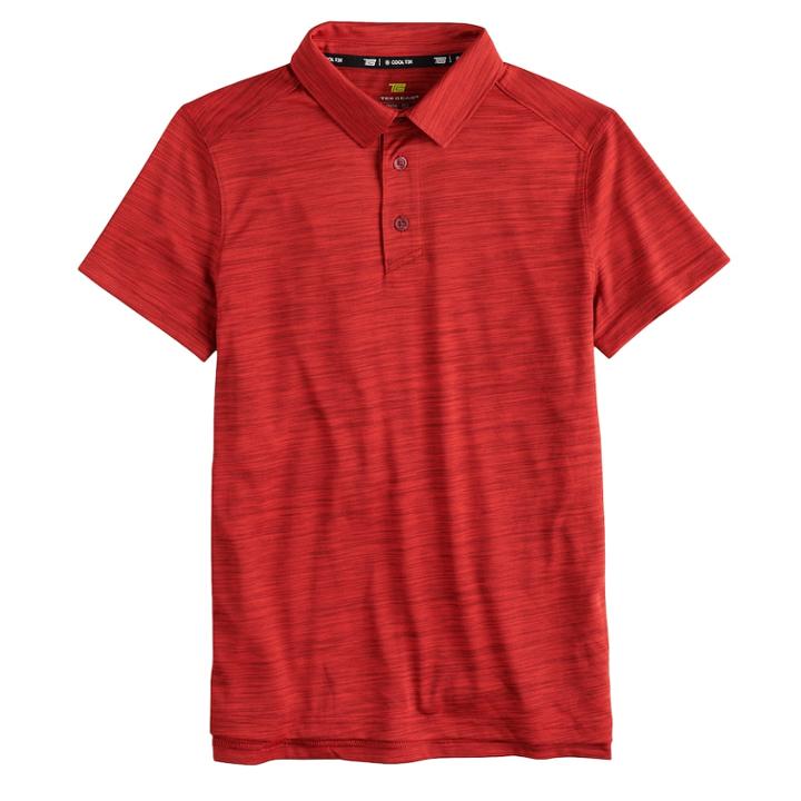 Boys 8-20 Tek Gear&reg; Performance Polo, Size: S(8), Med Red