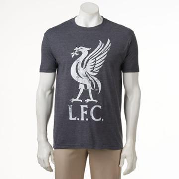 Men's Liverpool Fc Logo Tee, Size: Medium, Grey (charcoal)